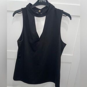 Dynamite Black V-Neck Tank Top